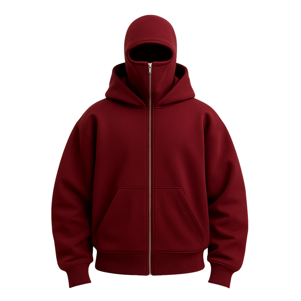 SchattenSchutz™ Unisex-Kapuzenjacke mit Vollgesichts-Reißverschluss