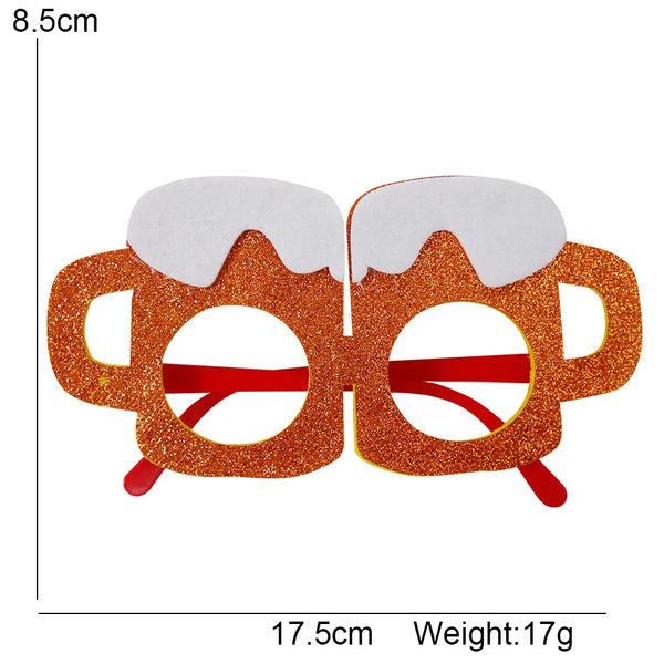 Oktoberfest Brille | Lustige Bierkrug Partybrillen für Wiesn & Fasching
