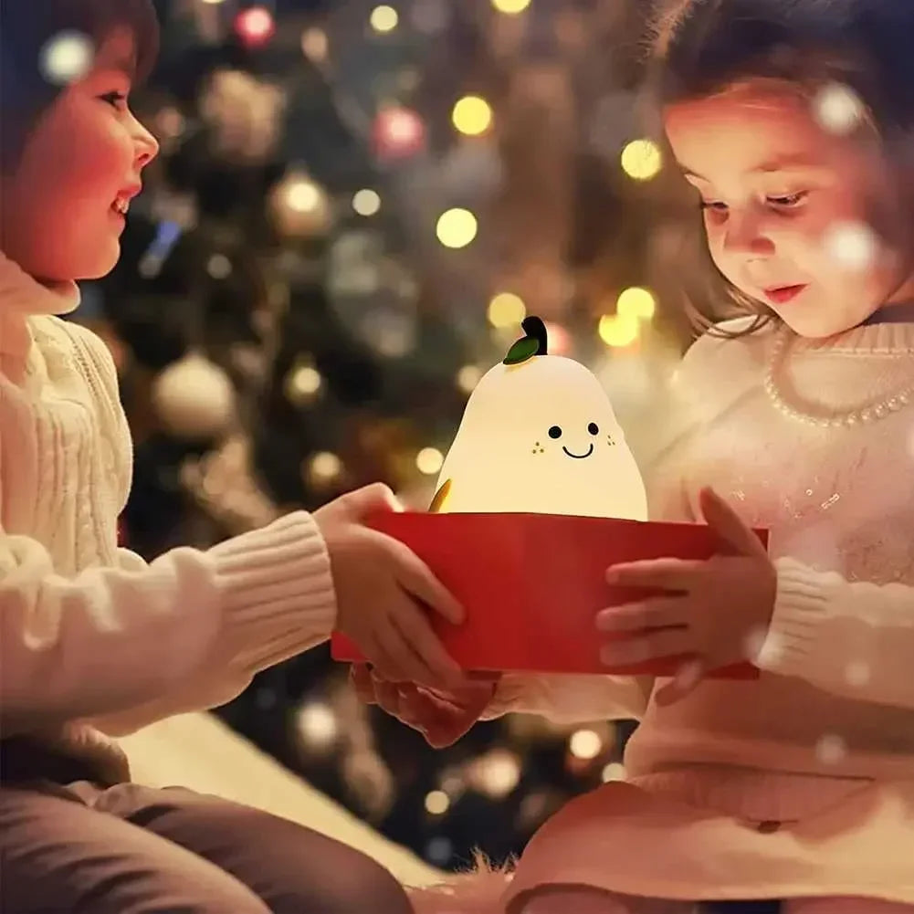 PearGlow™ - Niedliches birnenförmiges Nachtlicht für Kinder (50% RABATT)