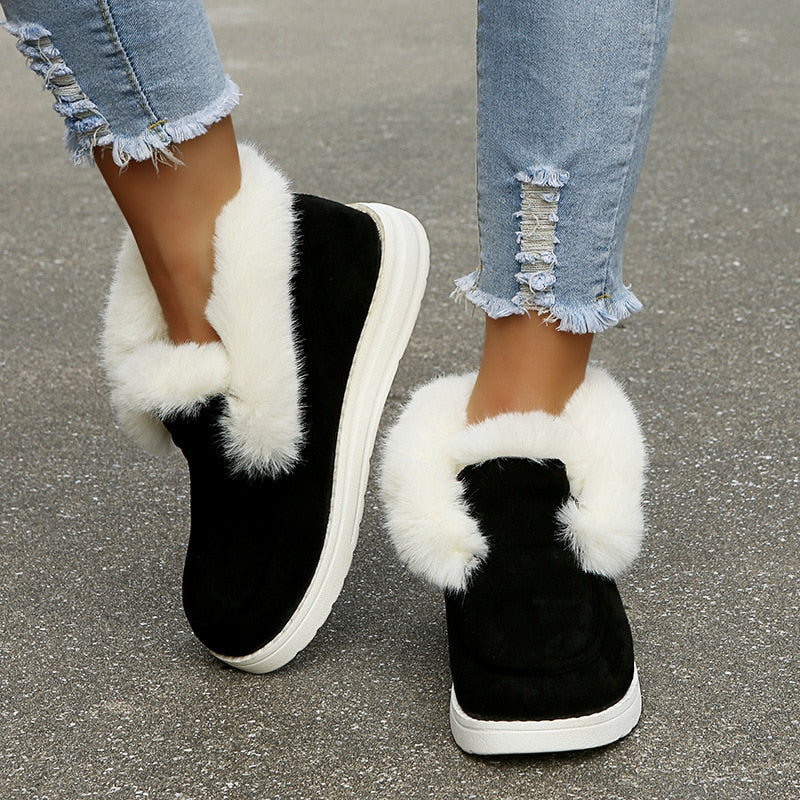 Jara™ Bequeme flauschige Stiefel