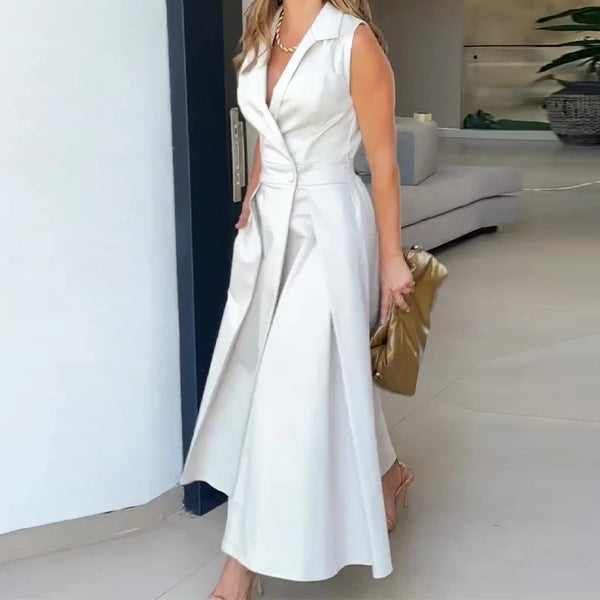 Damen Sommerkleid | Leichtes Maxikleid | Elegantes Design | Luftiger Stoff für Alltag & Urlaub