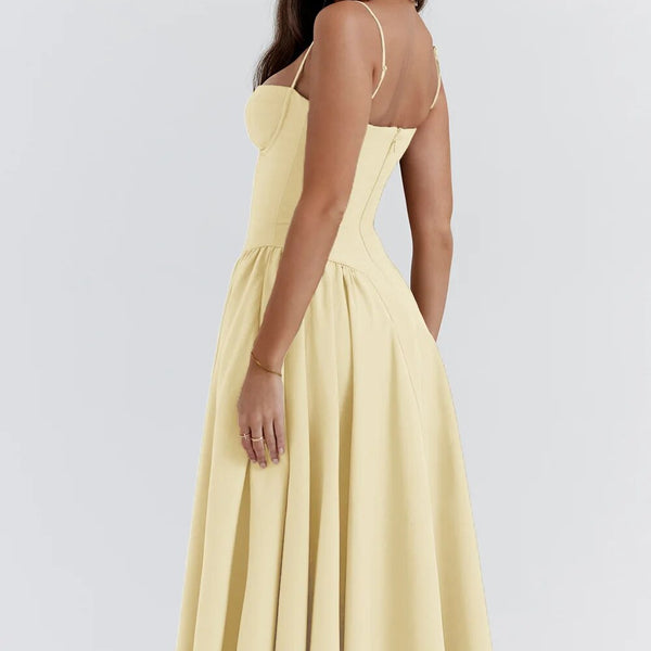 Vivi™ | Ärmelloses Midikleid mit Korsett-Passform