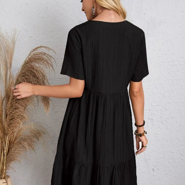 Isabella™ | Luftiges Kleid mit V-Ausschnitt