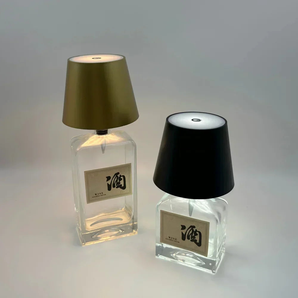 VinoGlow™ | USB-Ladung Touch Control Flaschenlampe mit stufenloser Dimmung für Schreibtisch oder Bar