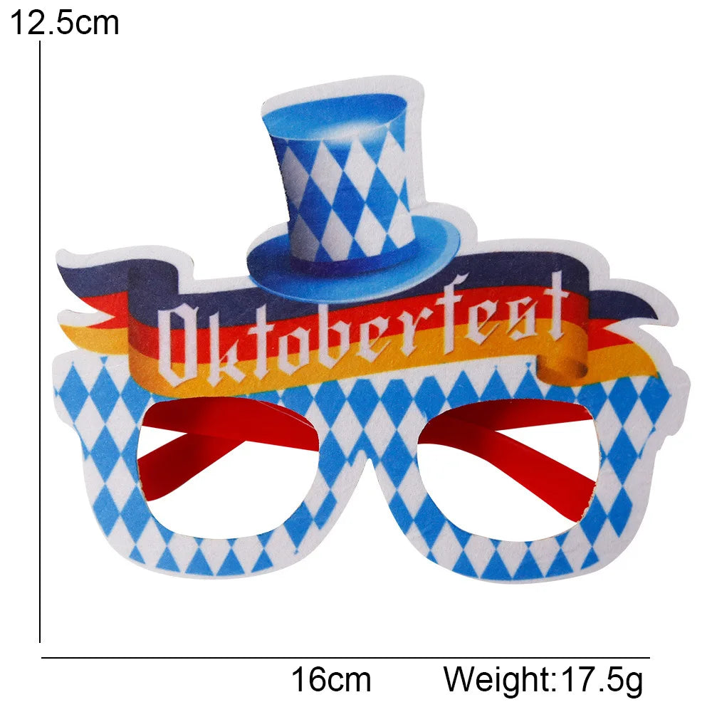 Oktoberfest Brille | Lustige Bierkrug Partybrillen für Wiesn & Fasching