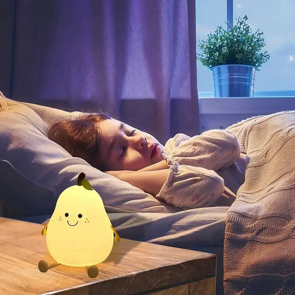 PearGlow™ - Niedliches birnenförmiges Nachtlicht für Kinder (50% RABATT)