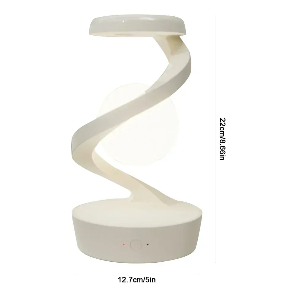 3D Schwebende LED-Lampe mit Wireless Charger – Kreative Mondlicht-Tischlampe