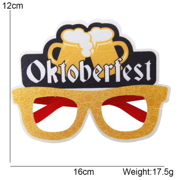 Oktoberfest Brille | Lustige Bierkrug Partybrillen für Wiesn & Fasching