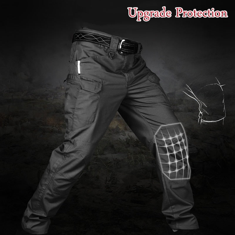 Herren Taktische Hose mit Funktionstaschen | Robustes Stretch-Mischgewebe, verstellbarer Bund & Regular Fit | Outdoor, Arbeit und Freizeit