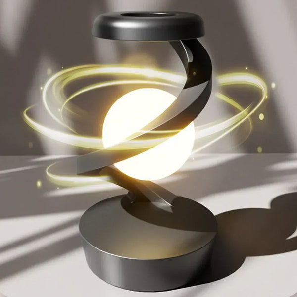 OrbitGlow™ – Drahtloses Handy-Ladegerät & schwebende LED-Lampe
