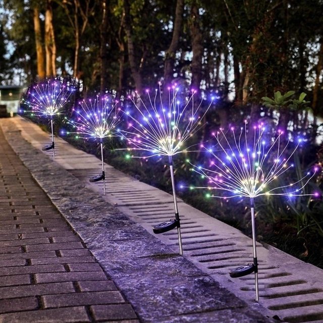 (1+1 Gratis) Solar-Gartenfeuerwerk - Erwecke deinen Garten zum Leben!