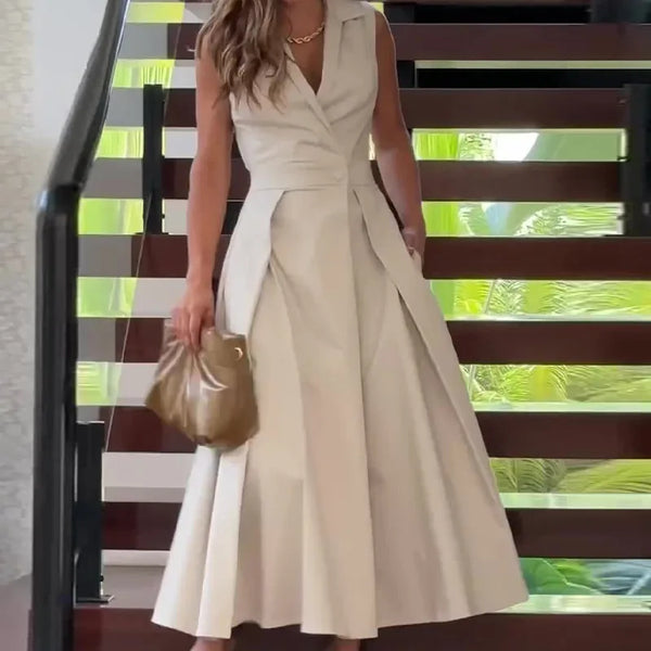 Damen Sommerkleid | Leichtes Maxikleid | Elegantes Design | Luftiger Stoff für Alltag & Urlaub