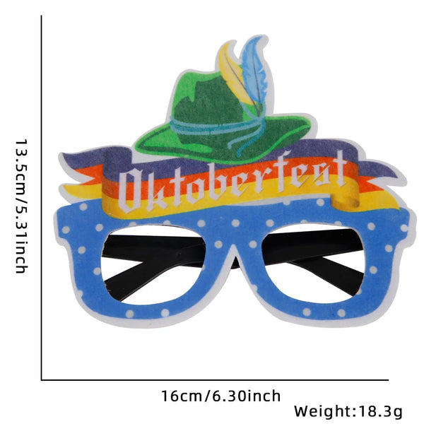 Oktoberfest Brille | Lustige Bierkrug Partybrillen für Wiesn & Fasching