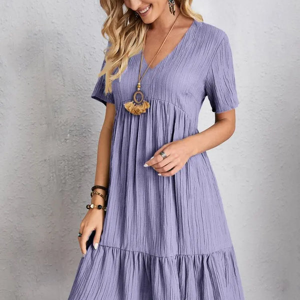 Isabella™ | Luftiges Kleid mit V-Ausschnitt