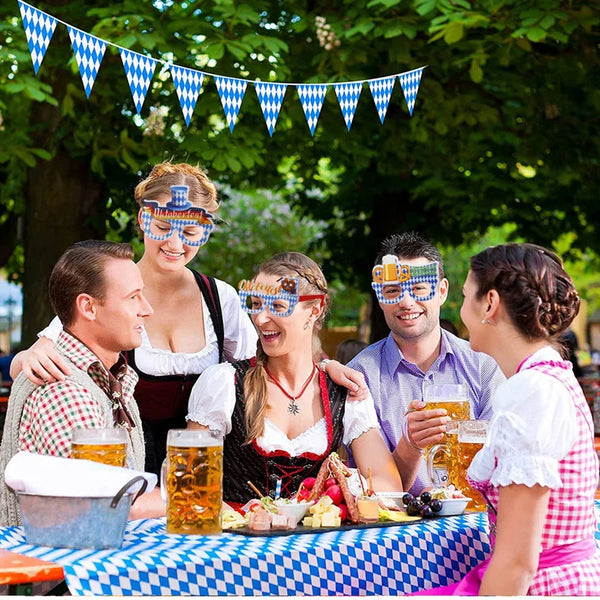 Oktoberfest Brille | Lustige Bierkrug Partybrillen für Wiesn & Fasching