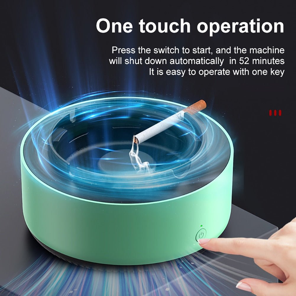 NoSmoke™ – Elektrischer Rauchfilter-Aschenbecher | Luftreinigend & Geruchsneutralisierend | 50% RABATT