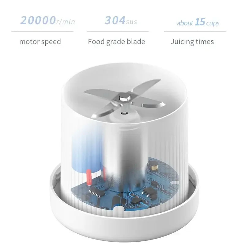 FreshJuice™ – Tragbarer elektrischer Entsafter mit leistungsstarker Extraktion für Smoothies