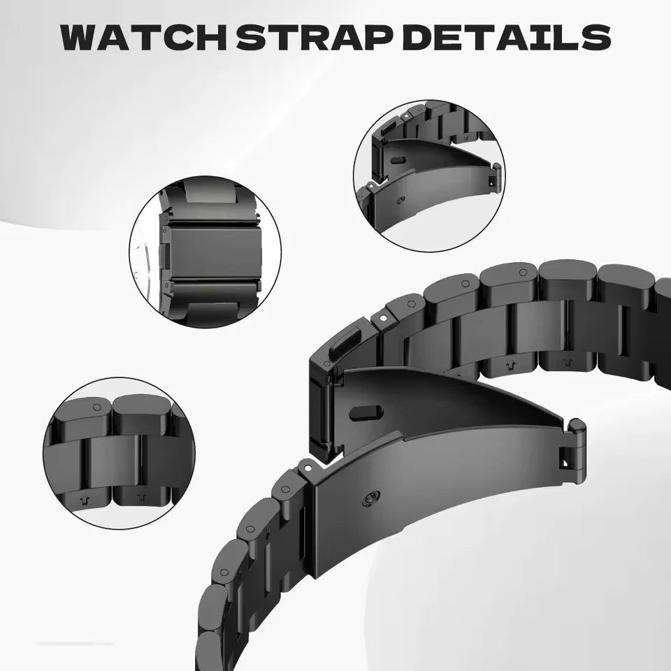 Smartwatch mit Bluetooth-Anrufen & Gesundheitsmonitor | Fitnessuhr für Android & iOS | Wasserdicht mit Touchdisplay
