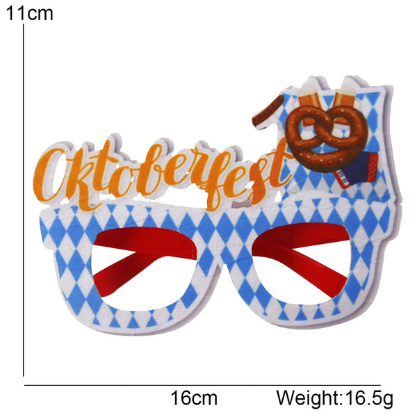 Oktoberfest Brille | Lustige Bierkrug Partybrillen für Wiesn & Fasching