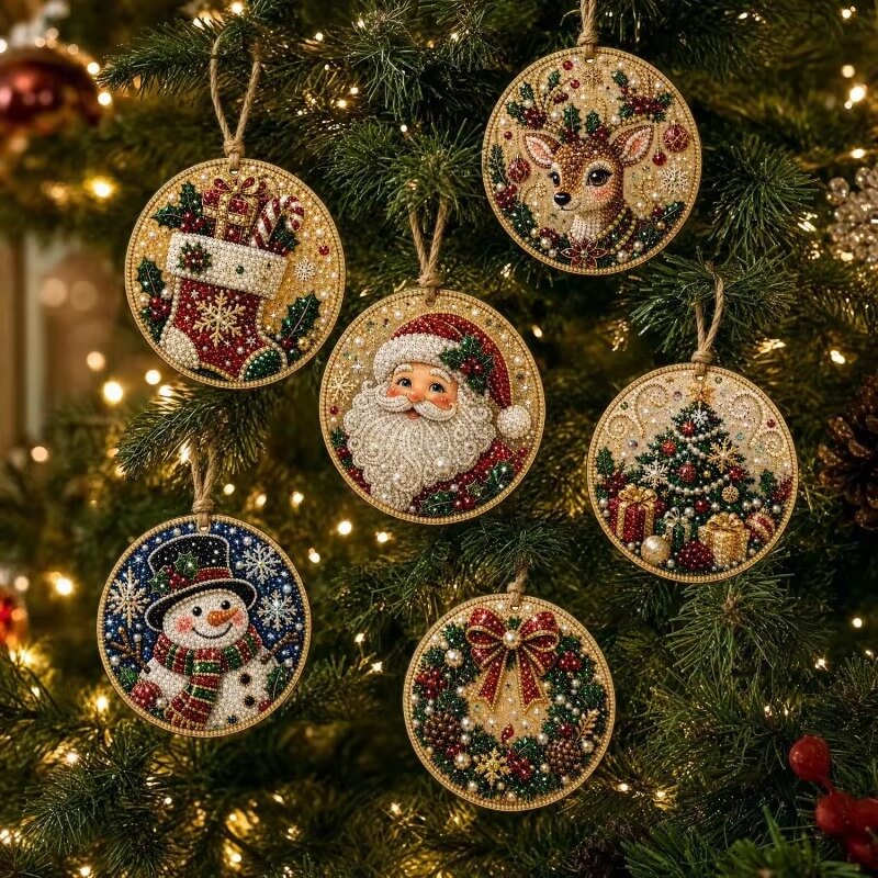 WeihnachtsGlanz™ Kreatives Diamantmalerei-Bastelset