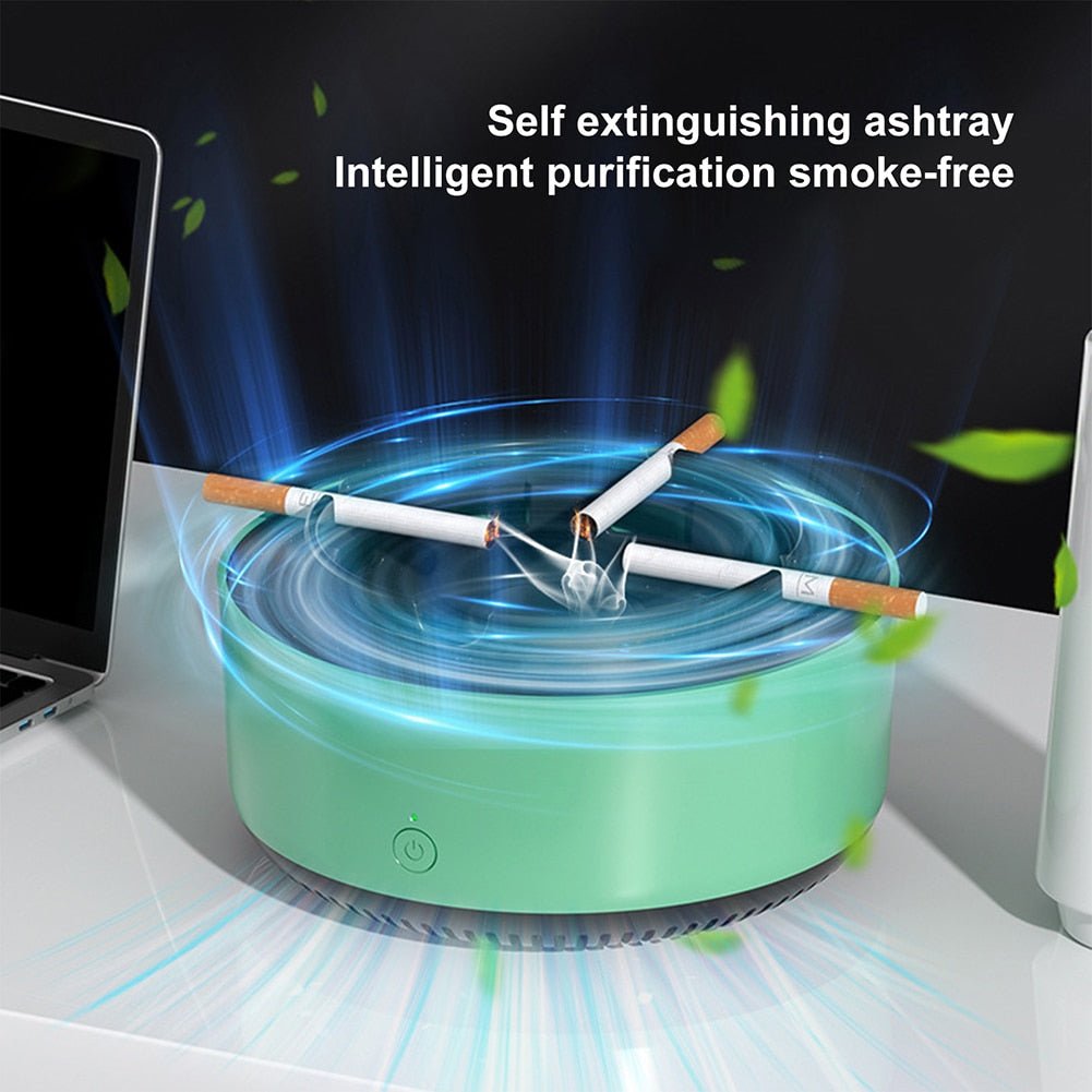 NoSmoke™ – Elektrischer Rauchfilter-Aschenbecher | Luftreinigend & Geruchsneutralisierend | 50% RABATT