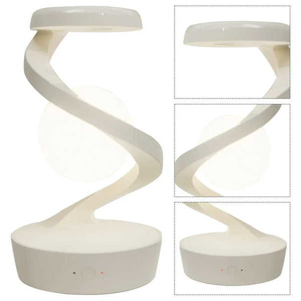 3D Schwebende LED-Lampe mit Wireless Charger – Kreative Mondlicht-Tischlampe
