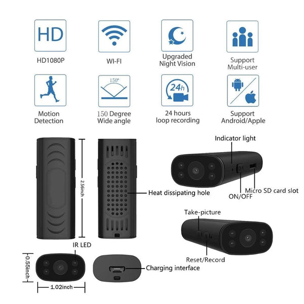 Mini Smart Home Wifi Kamera™ - Schützen Sie Ihr Zuhause jederzeit und überall!