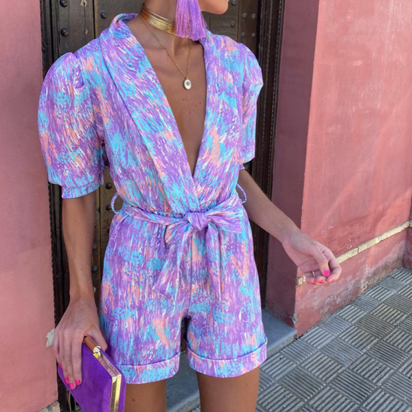 Damen Jumpsuit | Ärmelloser Sommer-Overall mit taillierter Passform für Freizeit, Urlaub und besondere Anlässe