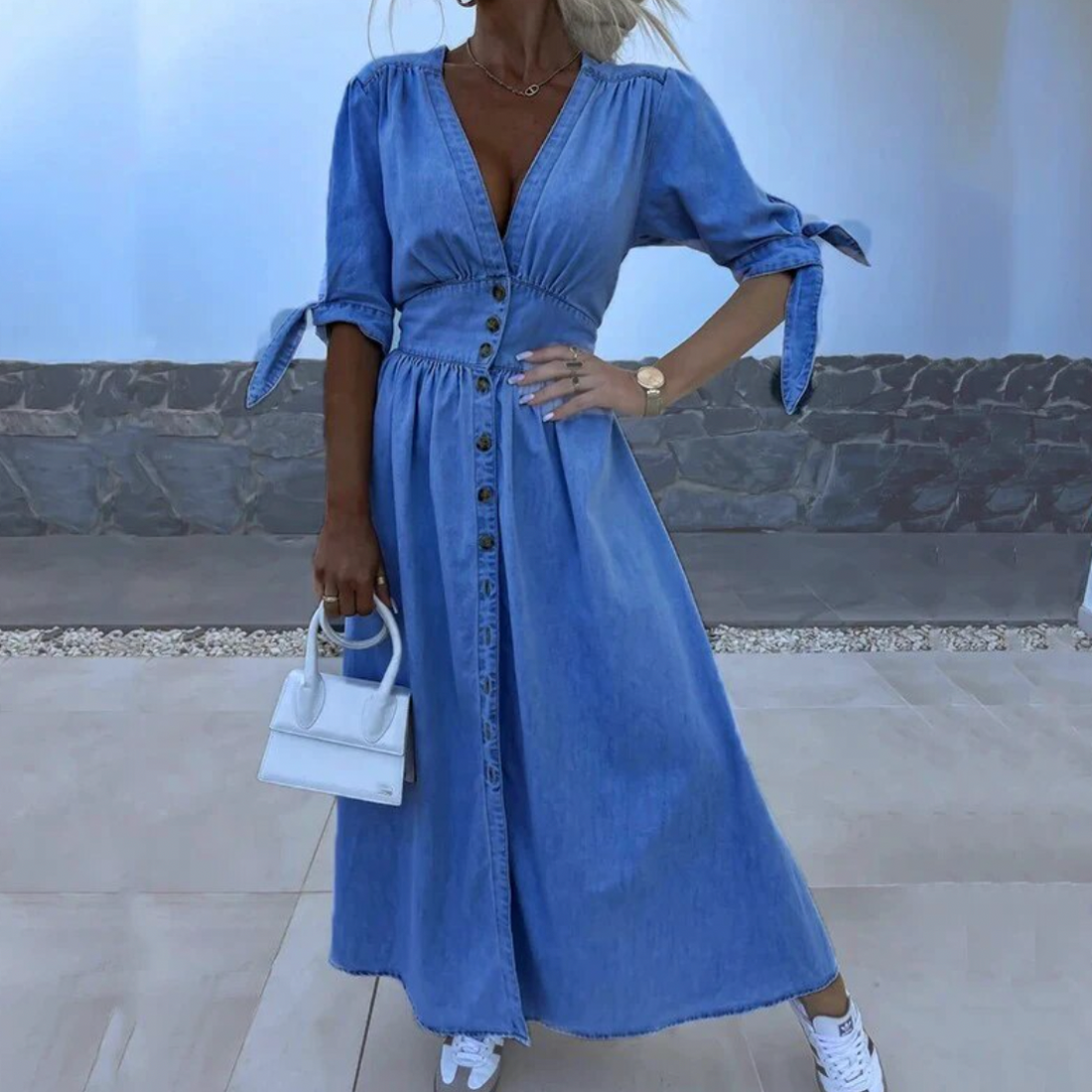 Serene™ - Maxikleid aus Denim