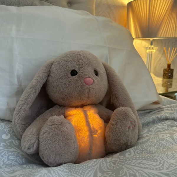 Kuscheltier mit Atemfunktion | Kuscheltier Hase für Komfort und Wohlbefinden | SchlafBunny