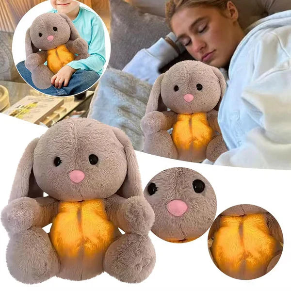 Kuscheltier mit Atemfunktion | Kuscheltier Hase für Komfort und Wohlbefinden | SchlafBunny