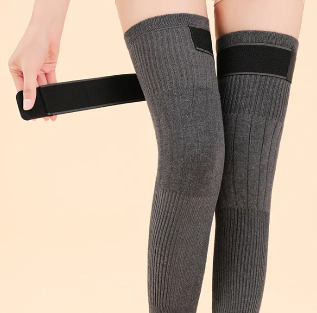 Kaschmir Kniewärmer | Verstellbare Kniepolster für Wärme & Komfort | Unisex | Verschiedene Größen & Farben