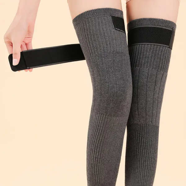 Kaschmir Kniewärmer | Verstellbare Kniepolster für Wärme & Komfort | Unisex | Verschiedene Größen & Farben