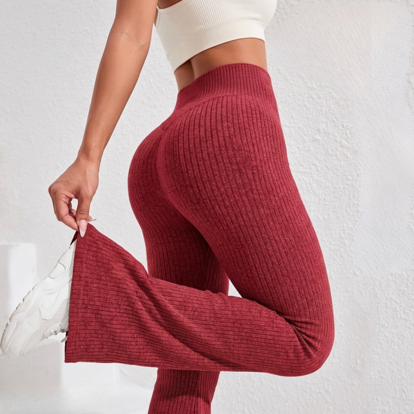 PoPerfekt™ Gerippte Leggings mit hohem Bund