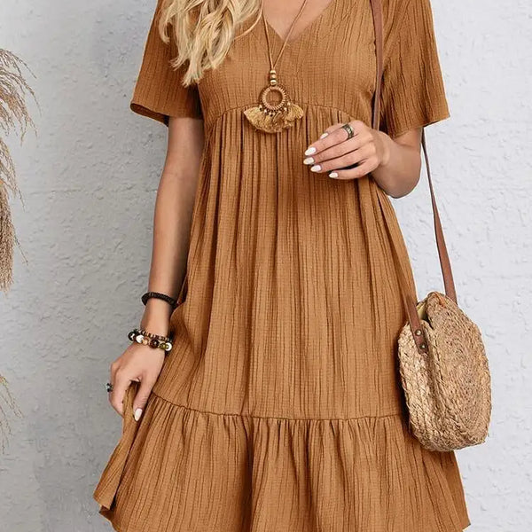 Isabella™ | Luftiges Kleid mit V-Ausschnitt