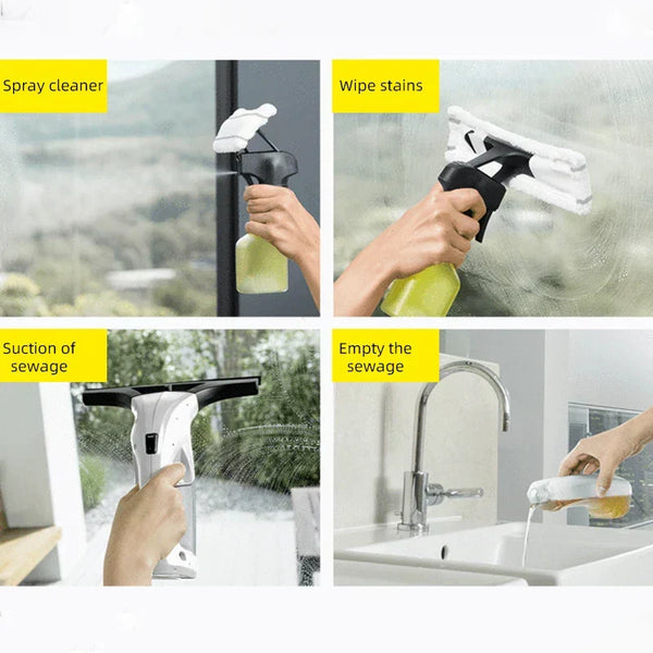 ClearVista™ | Zeitsparender Glasreiniger mit hohem Wirkungsgrad und starker Saugkraft