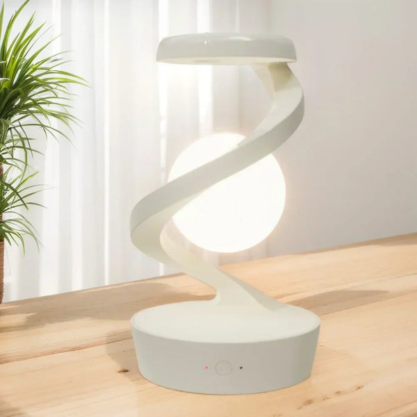 OrbitGlow™ – Drahtloses Handy-Ladegerät & schwebende LED-Lampe