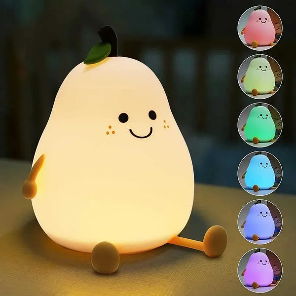 PearGlow™ - Niedliches birnenförmiges Nachtlicht für Kinder (50% RABATT)