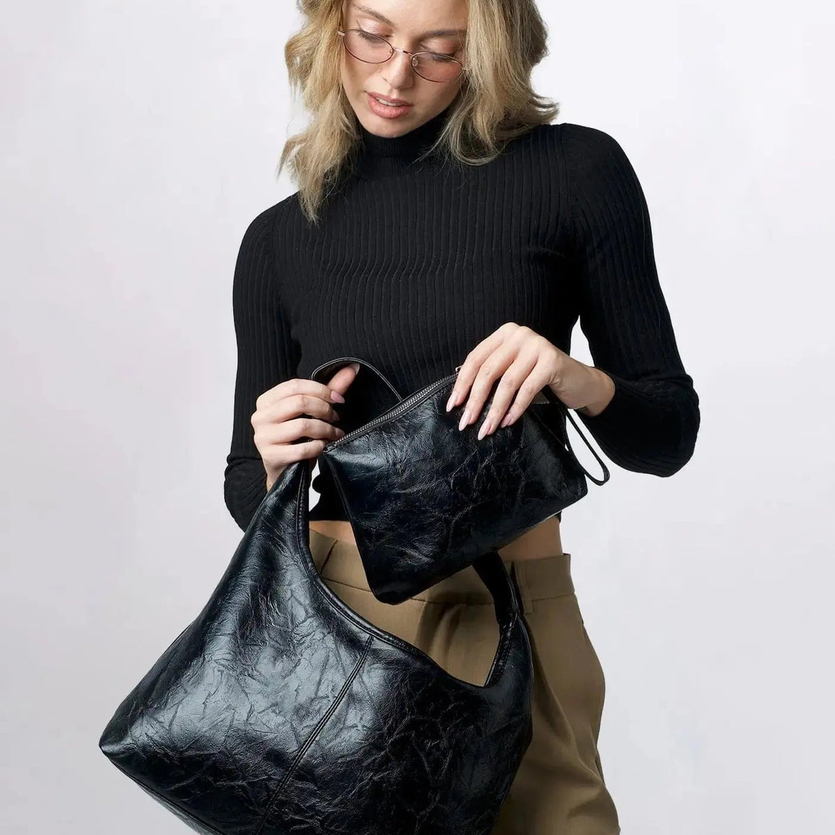LederCharme™ Elegante Damen-Schultertasche in Vintage-Optik
