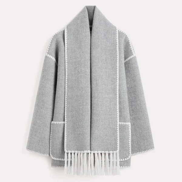 Emmy™ | Mélange Wollschal Jacke | 50% RABATT!