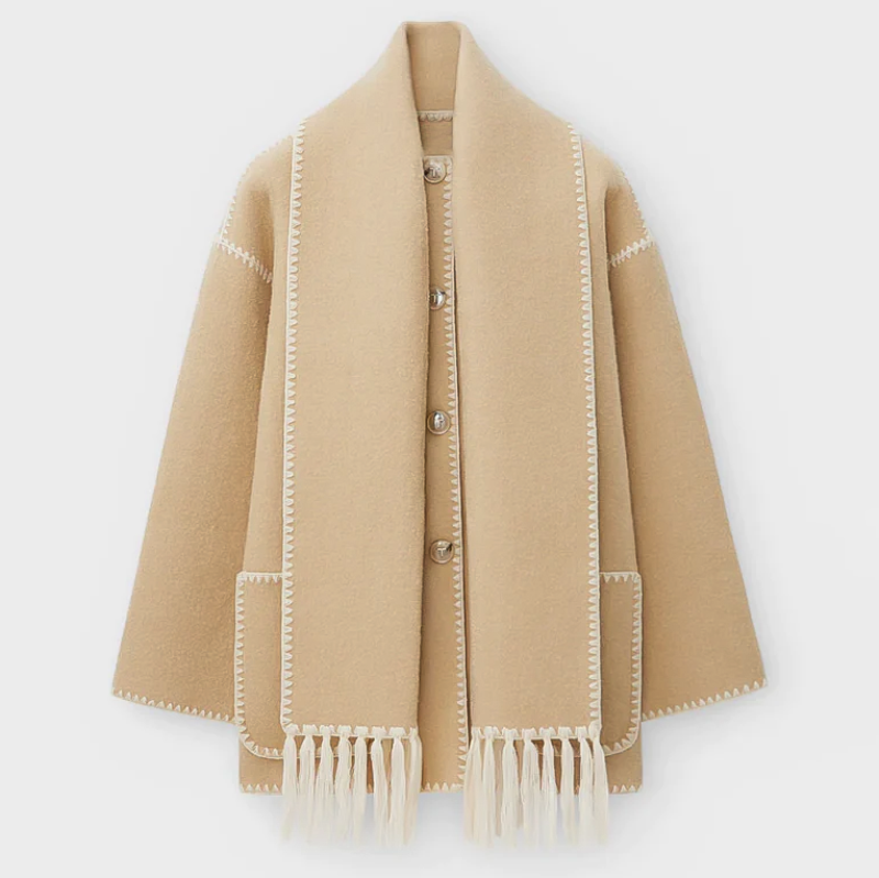 Emmy™ | Mélange Wollschal Jacke | 50% RABATT!
