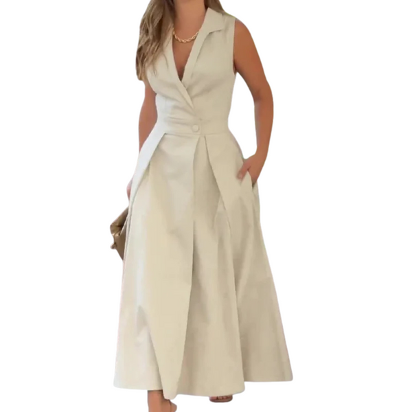 Damen Sommerkleid | Leichtes Maxikleid | Elegantes Design | Luftiger Stoff für Alltag & Urlaub