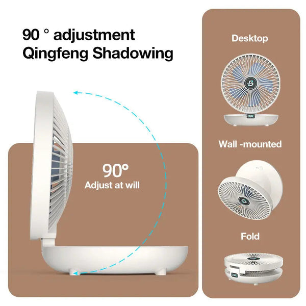 2-in-1 Ventilator für Wand & Tisch – Leise, platzsparend & leistungsstark
