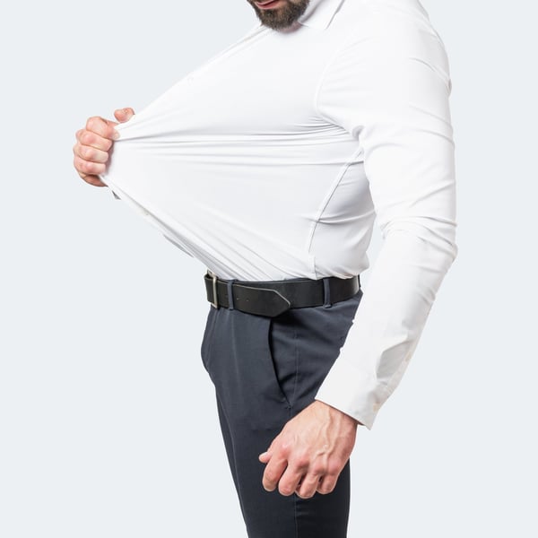Herren Stretchhemd mit 4-Wege-Stretch | Knitterfreies Business Hemd | Atmungsaktives Langarmhemd für Alltag & Büro