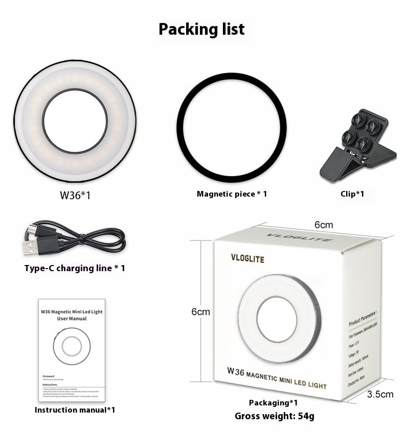 MagniLight™ - Mini magnetisches Selfie-Licht