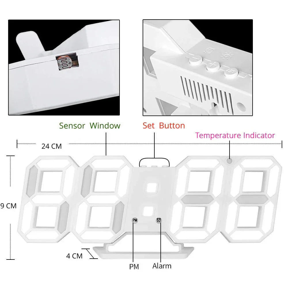 LumaPulse™ 3D LED Wanduhr – Verwandeln Sie Ihren Raum mit einem atemberaubenden, stimmungshebenden Leuchten
