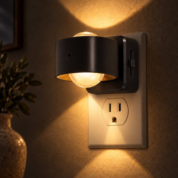LichtHalo™ Verstellbare LED-Steckdosenleuchte