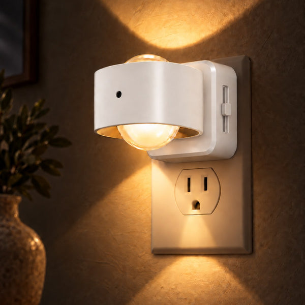 LichtHalo™ Verstellbare LED-Steckdosenleuchte