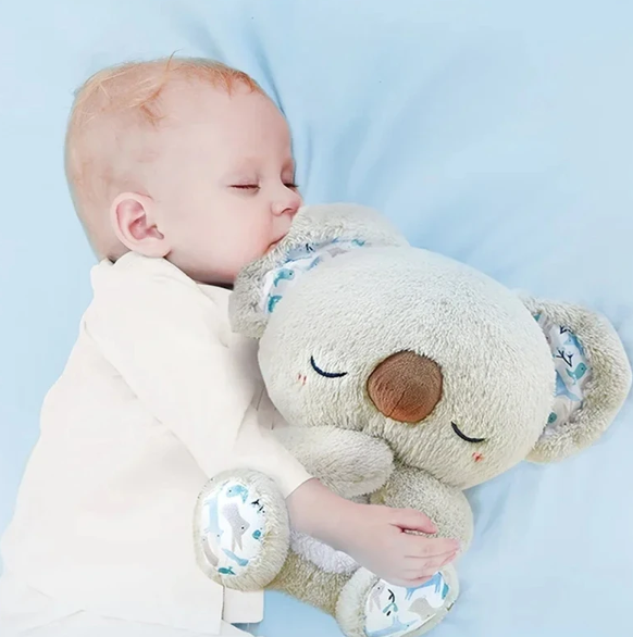 Atmendes Kuscheltier | Koala Plüschtier für Entspannung & Einschlafhilfe | SchlafKoala