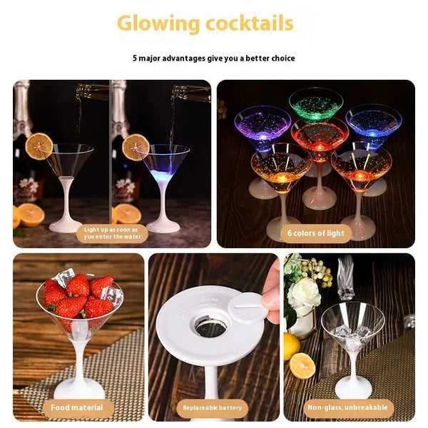 GlasGlo™ - LED-Lichtweingläser
